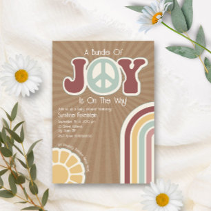 Bundel van Joy Groovy Peace Muted Cardstock Baby Kaart