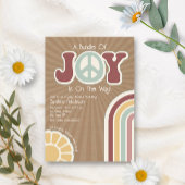 Bundel van Joy Groovy Peace Muted Cardstock Baby Kaart