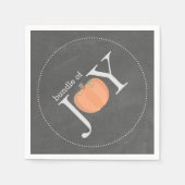 Bundel van Joy Krijtbord Pompoen Herfst Baby showe Servetten (Voorkant)
