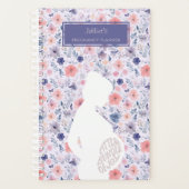 Bundel van Joy Lavendel Roze Bloemen Zwangerschap Planner (Voorkant)
