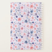Bundel van Joy Lavendel Roze Bloemen Zwangerschap Planner (Achterkant)