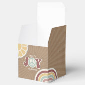 Bundel van Joy Peace Roze Bruin Baby shower Hippie Bedankdoosjes (Geopend)