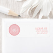 Bundel van Joy Pink Winter Baby shower Etiket (Insitu)