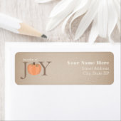 Bundel van Joy Pumpkin Baby shower adreslabel Etiket (Insitu)