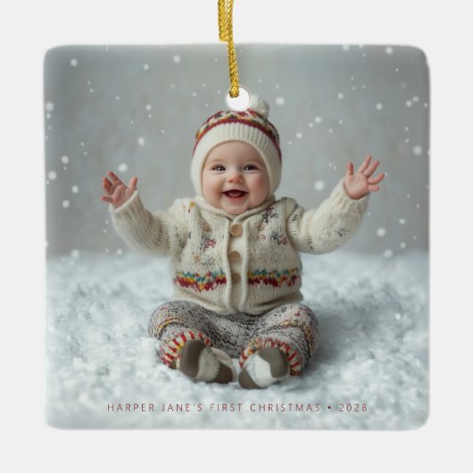 Bundel van Joy Square Keramisch Ornament (Voorkant)