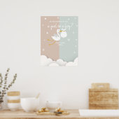 Bundel van Joy Stork Gender onthult stemmen Poster (Keuken)