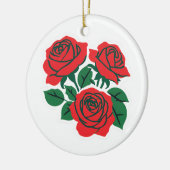 Bundel van Rozen Keramisch Ornament (Links)