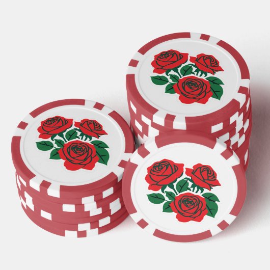 Bundel van Rozen Poker Chips (Opstapeling)