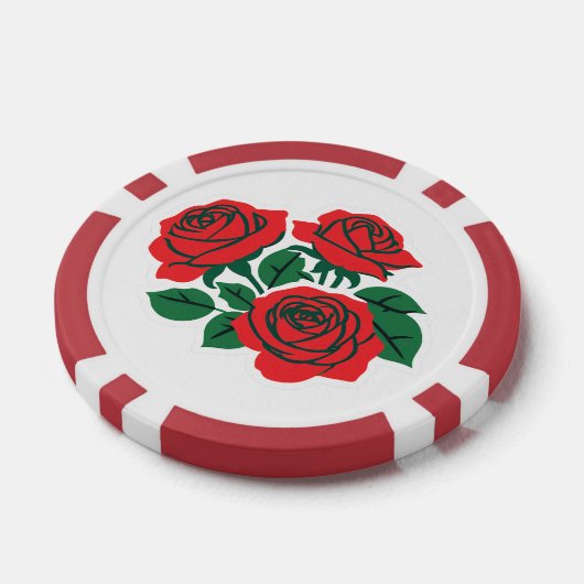 Bundel van Rozen Poker Chips (Enkel)
