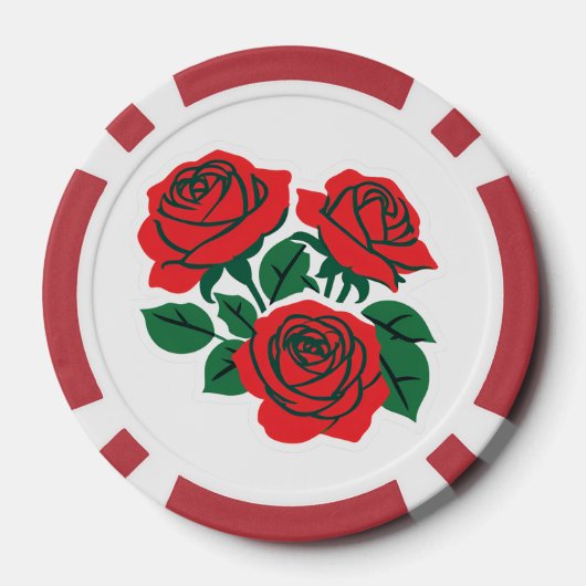 Bundel van Rozen Poker Chips (Achterkant)