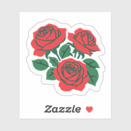 Bundel van Rozen Sticker