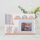 Bundel van Vreugde Geïllustreerde Plank Geboorte A Kaart (Staand voorkant)