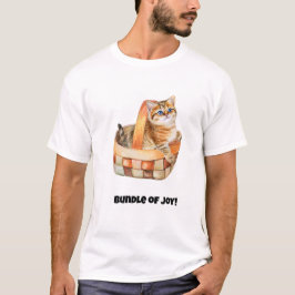 Bundel van vreugde! Grappige kat T-shirt