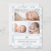 Bundel van vreugde, Jongen Geboorte Aankondigingen (Voorkant)