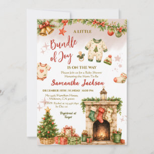 Bundel van vreugde Kerst winter vakantie Baby Show Kaart