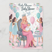 Bundel van vreugde op de weg! Doe mee met ons baby Aankondiging (Voorkant / Achterkant)