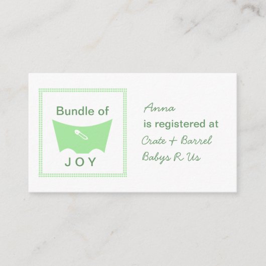 Bundel van vreugde registerkaart informatiekaartje (Voorkant)