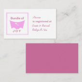 Bundel van vreugde registerkaart informatiekaartje (Voorkant / Achterkant)