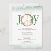 Bundel van vreugde vrede Boho kerst Baby shower Kaart (Voorkant)