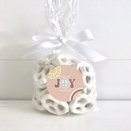 Bundel van vreugde Vredesteken Roze Baby shower Hi Ronde Sticker