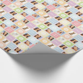  bundelbloemen 21e geboortedagfoto-sjabloon cadeaupapier (Hoek)