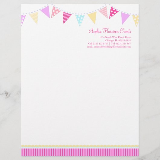 Bundelfeesten letterhead briefhoofd sjabloon (Voorkant)
