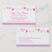 Bundeling van partijgebeurtenissen die visitekaart visitekaartje (Voorkant / Achterkant)