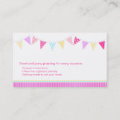 Bundeling van partijgebeurtenissen die visitekaart visitekaartje (Achterkant)