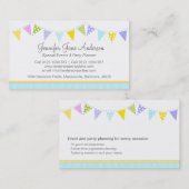 Bundeling van partijgebeurtenissen die visitekaart visitekaartje (Voorkant / Achterkant)