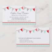 Bundeling van partijgebeurtenissen die visitekaart visitekaartje (Voorkant / Achterkant)