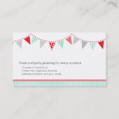 Bundeling van partijgebeurtenissen die visitekaart visitekaartje (Achterkant)