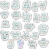 Bundelpakket Leuk strand motivatie Boho Sticker (Voorkant)