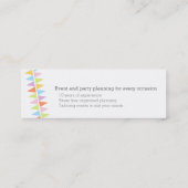 Bundelpartijevenementen die dunne visitekaartjes p (Achterkant)