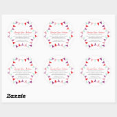 Bundelpartijevenementen planner red paarse aqua ronde sticker (Vel)