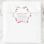 Bundelpartijevenementen planner red paarse aqua ronde sticker (Tas)