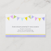 Bundelpartijgebeurtenis planning paarse visitekaar visitekaartje (Achterkant)