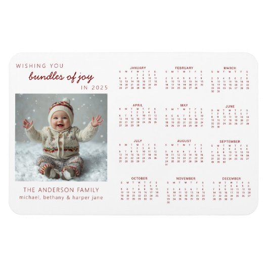 Bundels van Joy Fotokalender Magneet (Horizontaal)