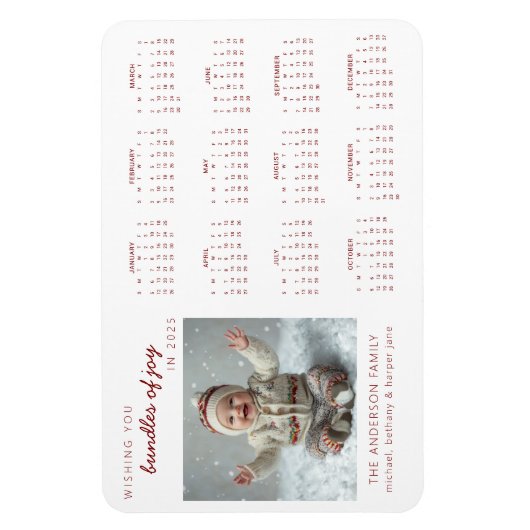 Bundels van Joy Fotokalender Magneet (Verticaal)