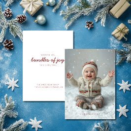 Bundels vreugde feestdagenkaart