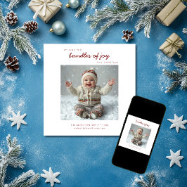 Bundels Vreugde Vierkant Feestdagenkaart