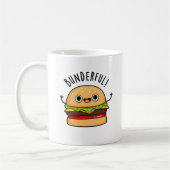 Bunderful Funny Burger Bun Pun Koffiemok (Links)