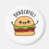 Bunderful Funny Burger Bun Pun Magneet (Voorkant)