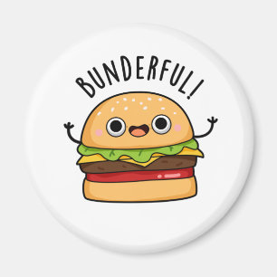 Bunderful Funny Burger Bun Pun Magneet