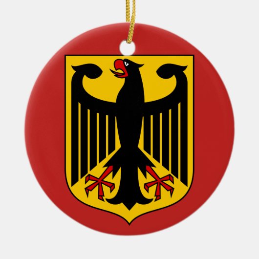 Bundesadler - Bundeswappen Deutschland - Duitsland Keramisch Ornament (Voorkant)