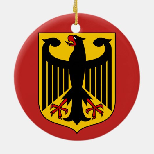 Bundesadler - Bundeswappen Deutschland - Duitsland Keramisch Ornament (Achterkant)