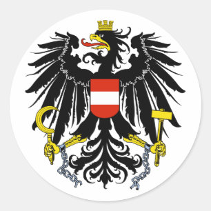 Bundesadler, Oostenrijk Ronde Sticker