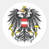 Bundesadler Österreich Ronde Sticker (Voorkant)