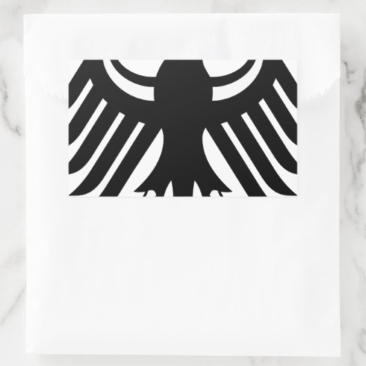 Bundesadler Rechthoekige Sticker (Tas)