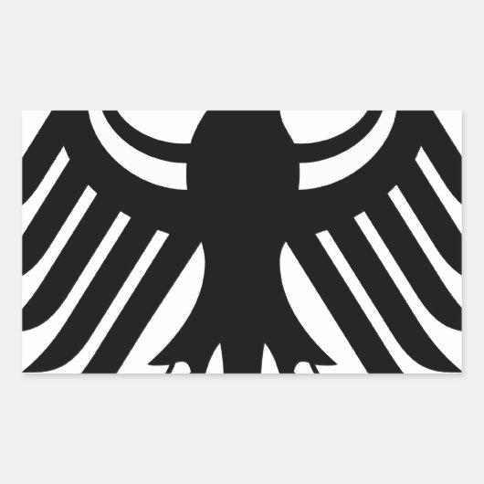 Bundesadler Rechthoekige Sticker (Voorkant)
