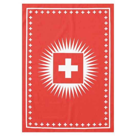 Bundesfeier Swiss Flag National Day Celebration Tafelkleed (Voorkant)